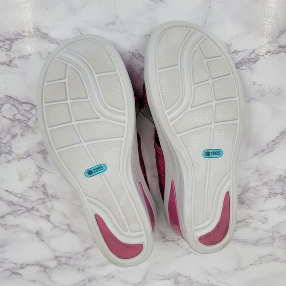 Bzees Vista Metallic Pink Women's Wedge Slide Sandals Women's Size 7 - Picture 6 of 10